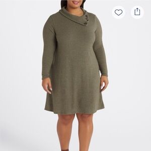 NWOT - Kaileigh Olive Long Sleeve Dress